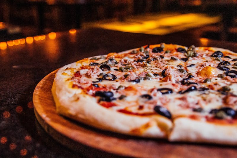 Garden Verde vegetarian pizza with roasted vegetables