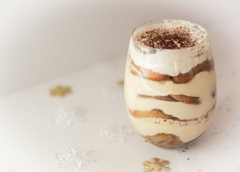 Tiramisu classic Italian dessert with espresso and mascarpone